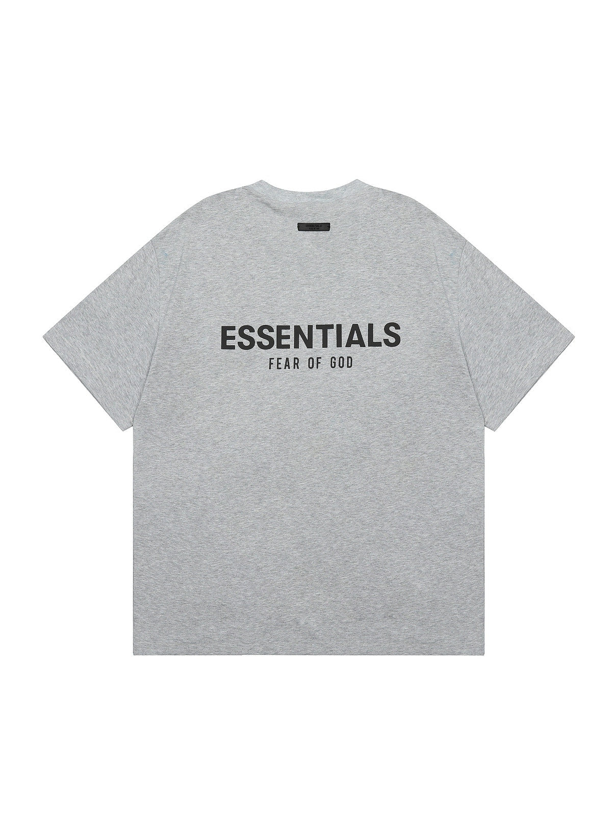 Remera Essentials gris con logo negro | Essentials