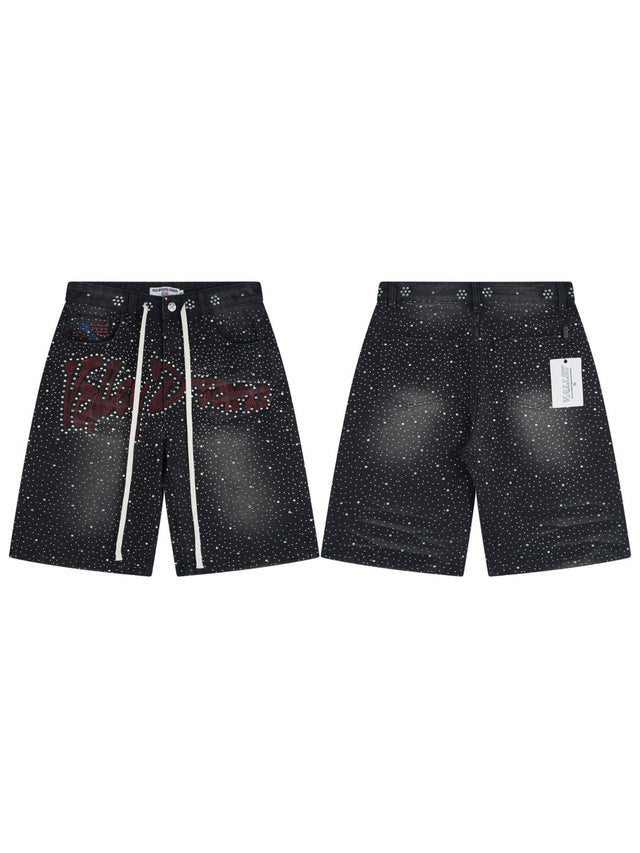 Bermuda negra con letras y puntos � Valley | Valley
