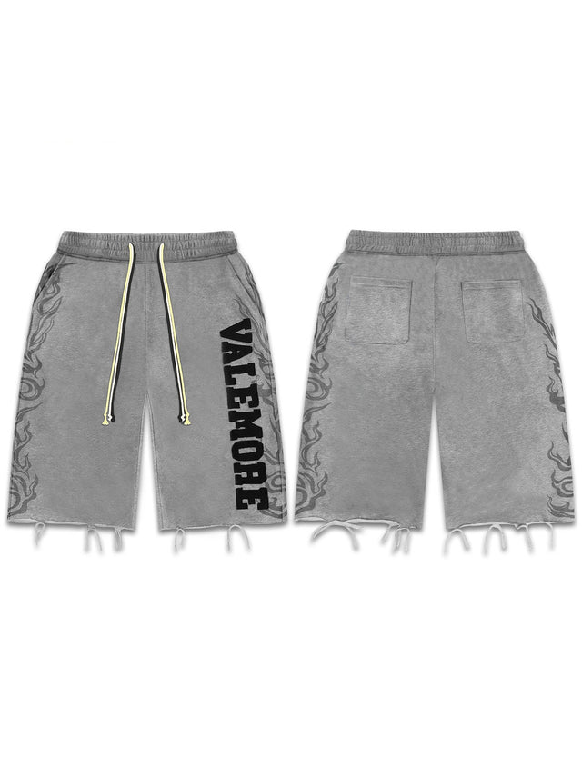 Bermuda gris desflecada con letras laterales � Valley | Valley