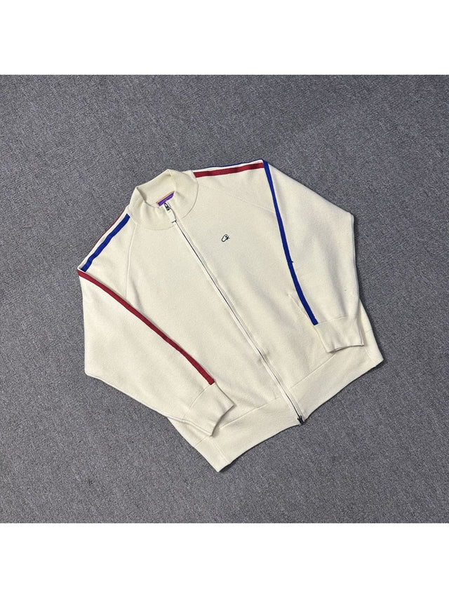Campera crema con l�neas rojas y azules | Corteiz