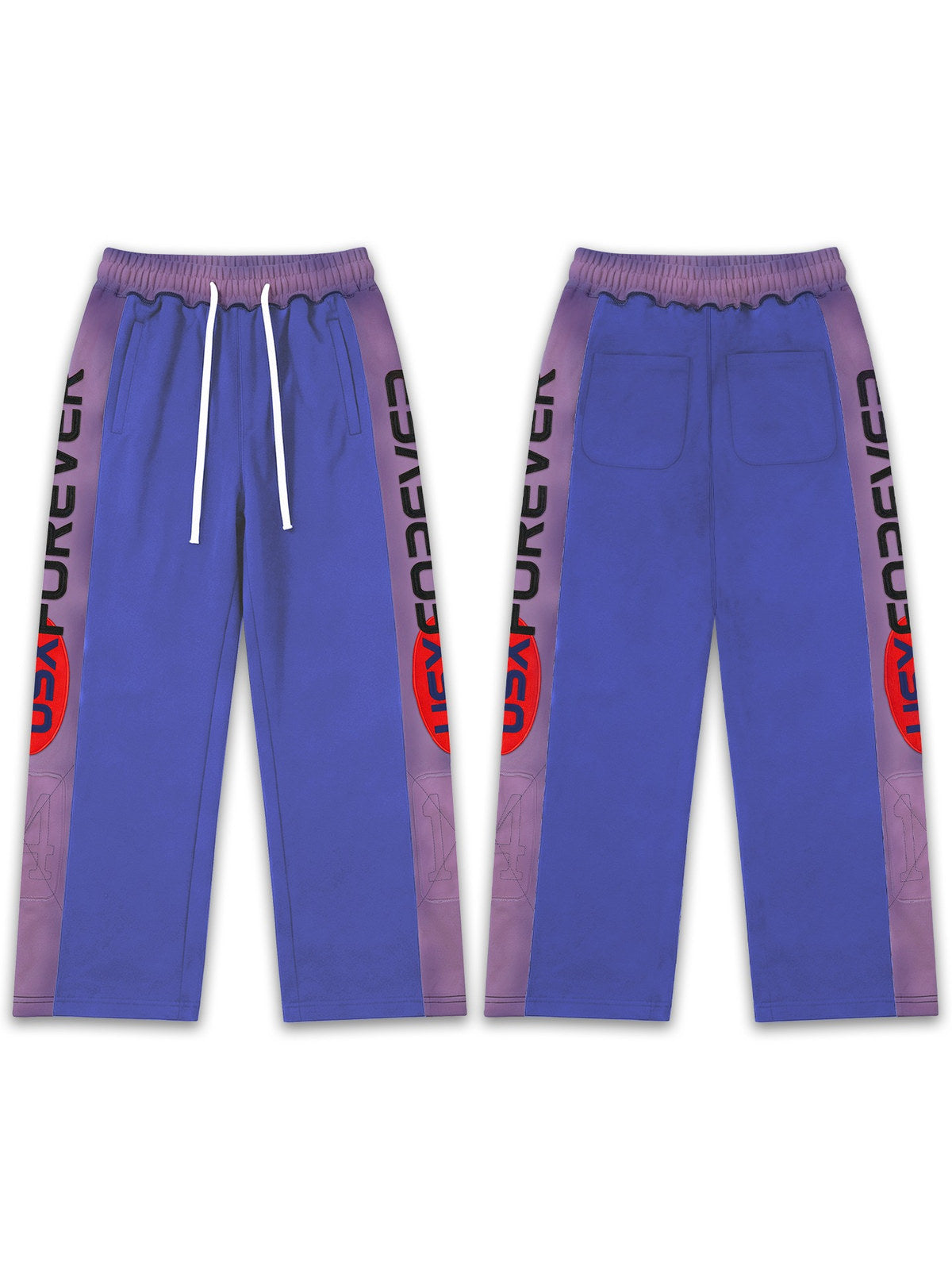 Pantal�n azul y violeta con paneles laterales � Valley | Valley