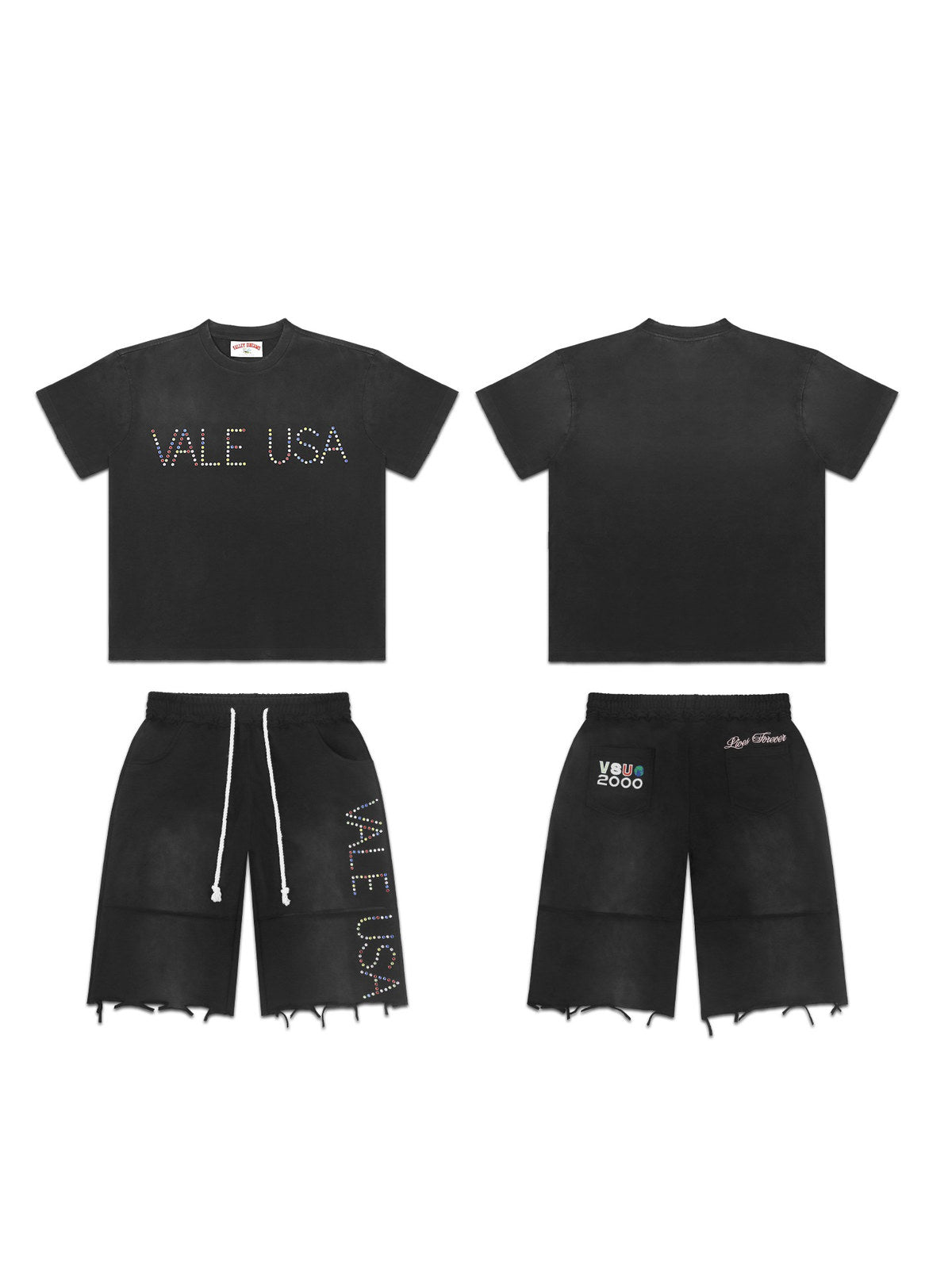 Conjunto negro de remera y short � Valley | Valley