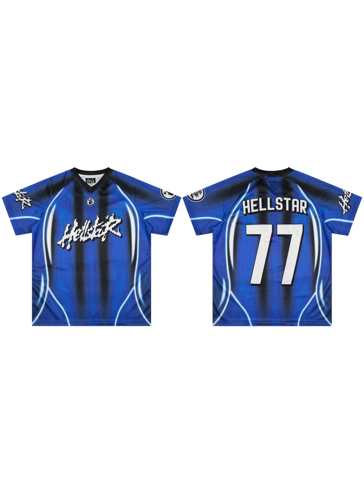 Remera Hellstar deportiva azul n�mero 77 | Hellstar