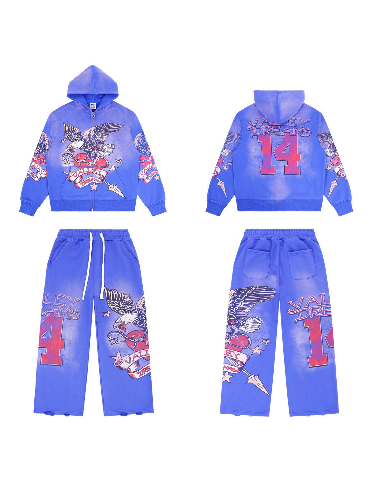 Conjunto azul con águila y número 14 · Valley | Valley