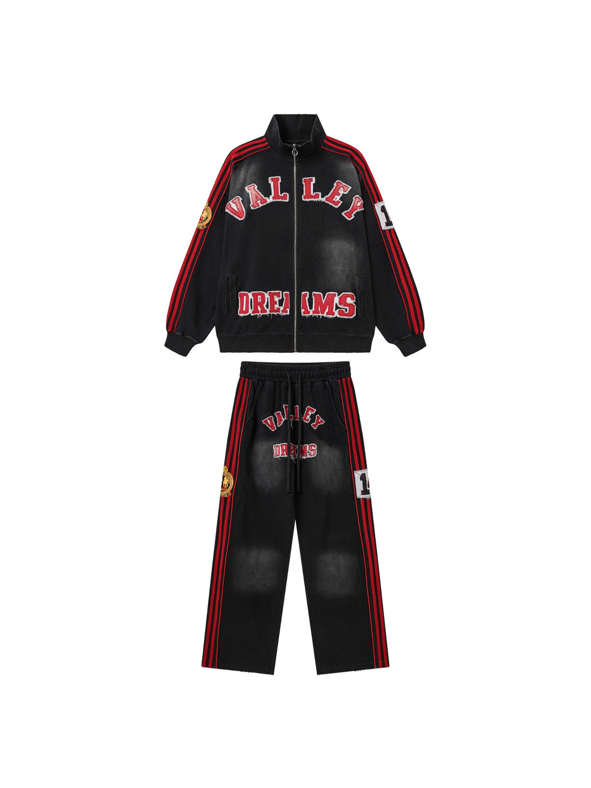 Conjunto negro con franjas rojas � Valley | Valley