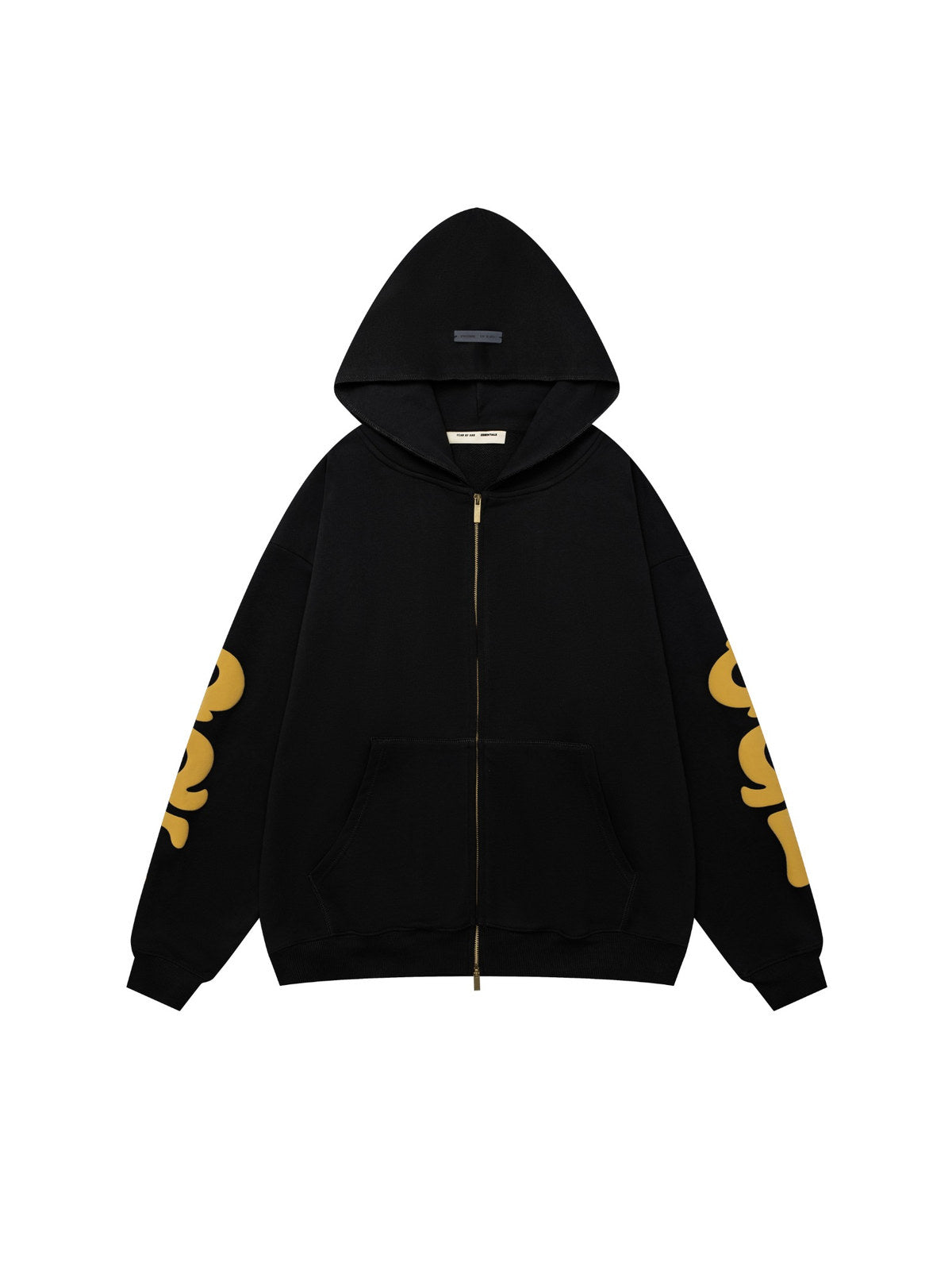 Campera Essentials All Valley negro con cierre | Essentials